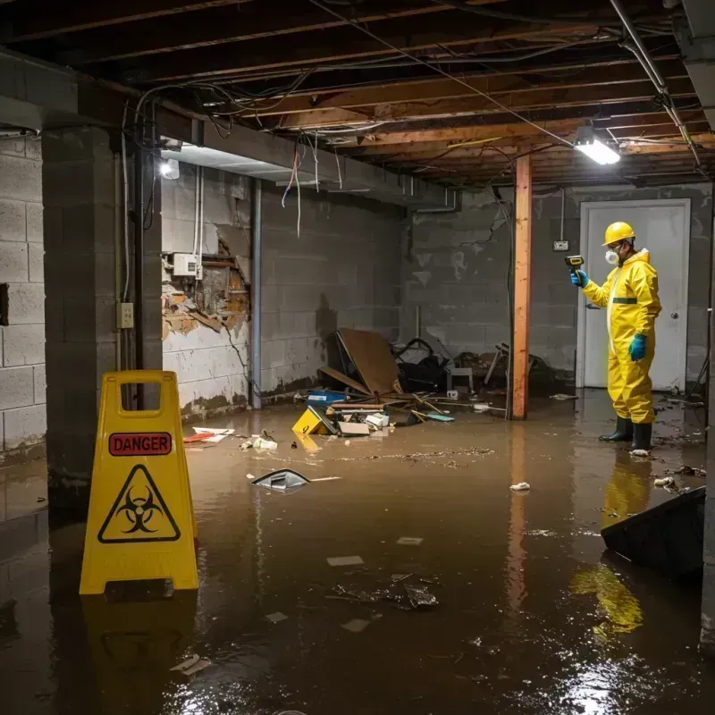 Flooded Basement Electrical Hazard in Lake Zurich, IL Property